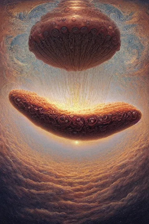 Image similar to intricate stunning highly detailed placenta mothership, digital painting by agostino arrivabene and vladimir kush, surreal, ultra realistic, artstation