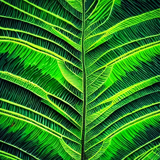 Image similar to beautiful macro photograph of stunning fractal pattern made of tropical leaves