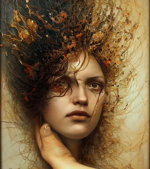 Image similar to portrait of the last touch by karol bak, James Jean, tom bagshaw, Nicola Samori, hyper detailed.