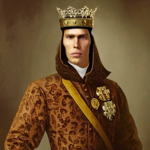 Prompt: jerma as king of england