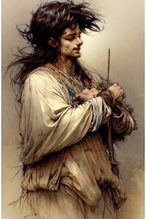 Image similar to (((((bible rich young ruler . muted colors.))))) by Jean-Baptiste Monge !!!!!!!!!!!!!!!!!!!!!!!!!!!