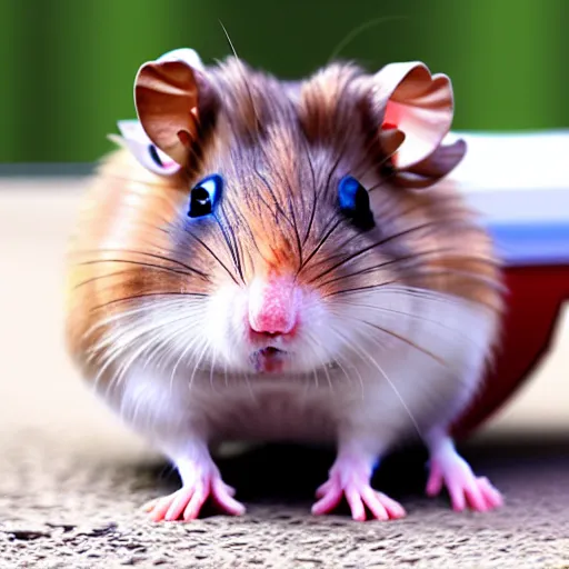 Image similar to fusion between hamster and truck