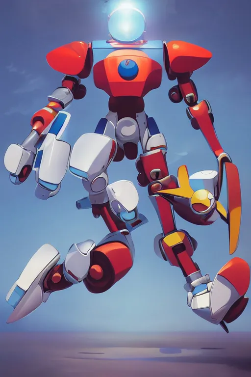 Image similar to metabots medabots medarotto medarot robot minimalist comics, behance hd by jesper ejsing, by rhads, makoto shinkai and lois van baarle, ilya kuvshinov, rossdraws global illumination ray tracing hdr radiating a glowing aura