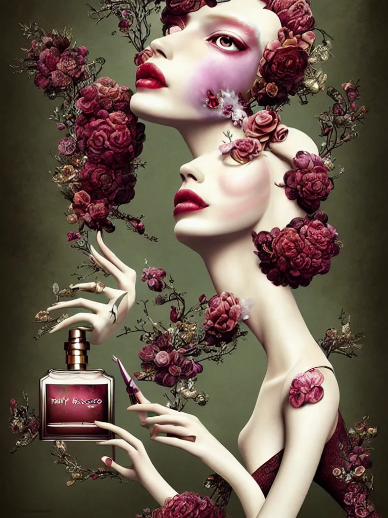Prompt: fragrance advertising campaign by ray caesar, highly detailed, intricate