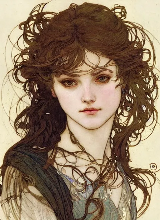 Prompt: a portrait of a beautiful princess by rebecca guay and by arthur rackham and by alphonse mucha and by john william waterhouse, detailed, art noveau, neo-classical, trending on artstation