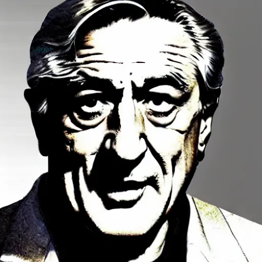 Prompt: robert de niro as the doom slayer