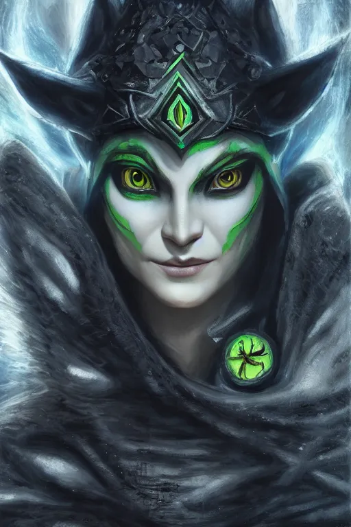 Prompt: Midna from Zelda Twilight Princess oil on canvas, intricate, portrait, 8k highly professionally detailed, HDR, CGsociety