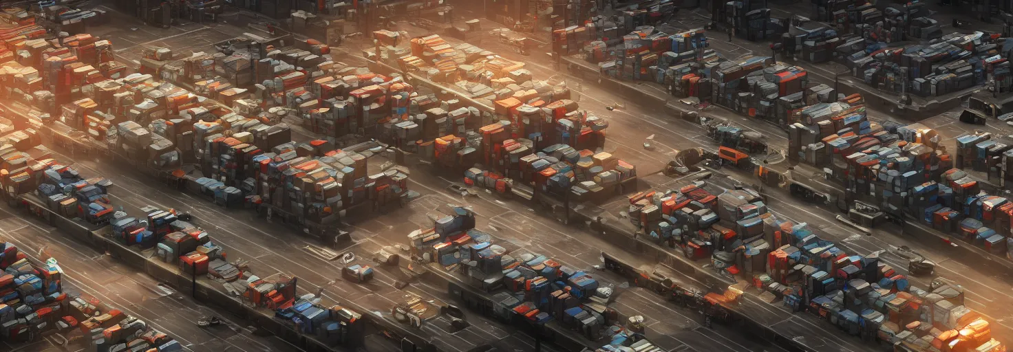 Image similar to supply chain economics, by isotype, unreal engine, realistic, dramatic lighting, octane render, highly detailed, cinematic lighting, cinematic