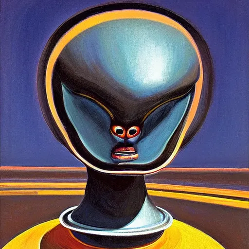 Image similar to alien by wayne thiebaud