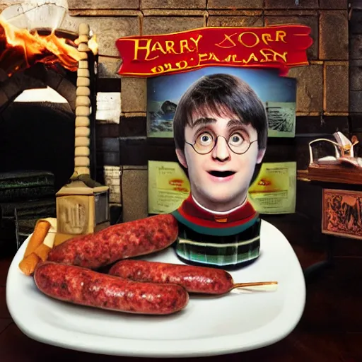 Image similar to harry potter and italian sausage