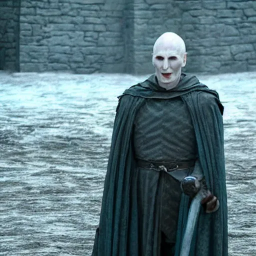 Image similar to lord voldemort in game of thrones