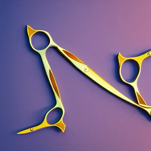 Prompt: the world's cutest pair of scissors in the style of Pixar, octane render, 8k