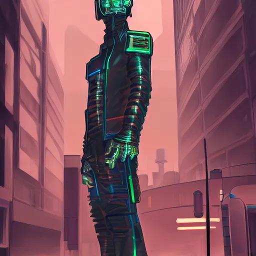Prompt: cyberpunk william the silent as the leader of a futuristic communist society, cybernetics, sharp lines, digital, artstation, colored in