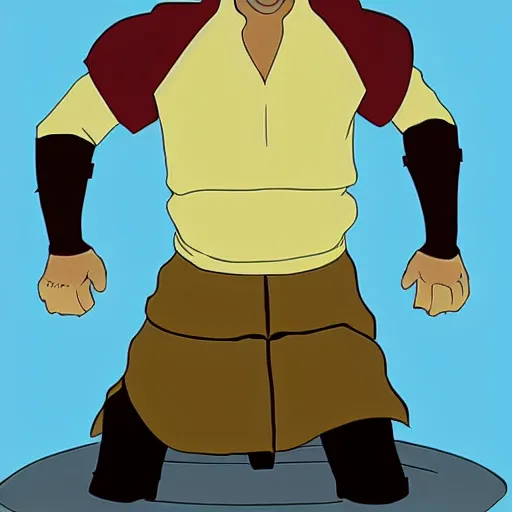 Image similar to Laurence Fishburne in Avatar: the last airbender, designed by Bryan Konietzko