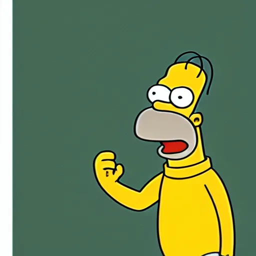 Prompt: concept art of homer Simpson yelling at bart, detailed , award winning