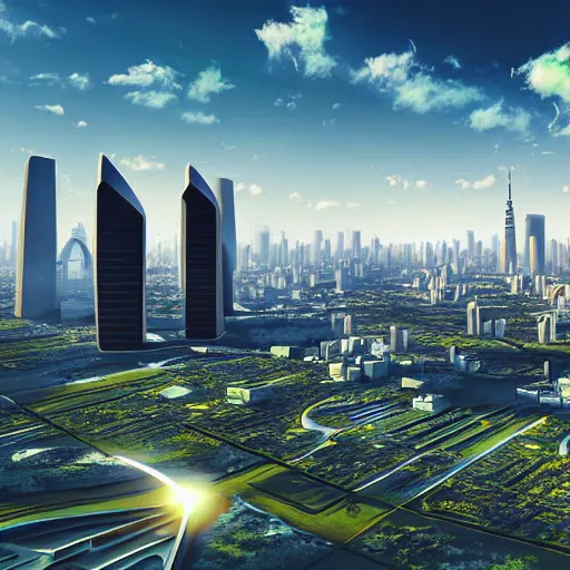 Image similar to futuristic sao paulo, 4 k, sunny day, art by terraform studio, art by ryan woodhouse