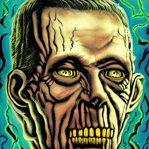 Prompt: unspeakably evil monster, an abomination by H. P. Lovecraft, by David Cronenberg, by H.R. Geiger