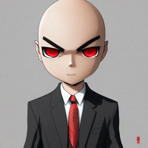 Image similar to portrait of agent 4 7, anime fantasy illustration by tomoyuki yamasaki, kyoto studio, madhouse, ufotable, trending on artstation