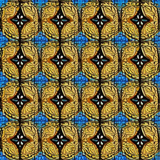 Image similar to hawaiian tileable pattern, digital art