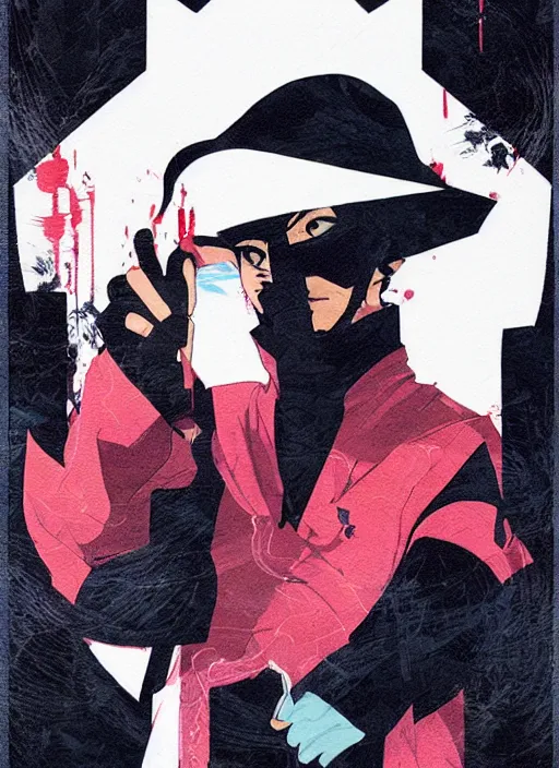 Prompt: final fantasy black mage by sachin teng x supreme : 7 dripped out, stylish, designer, ether, asymmetrical, matte painting, geometric shapes, hard edges, graffiti, street art, masterpiece, impressive detail : 7