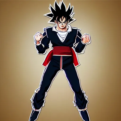 Prompt: Michael Jackson as a dragon ball character