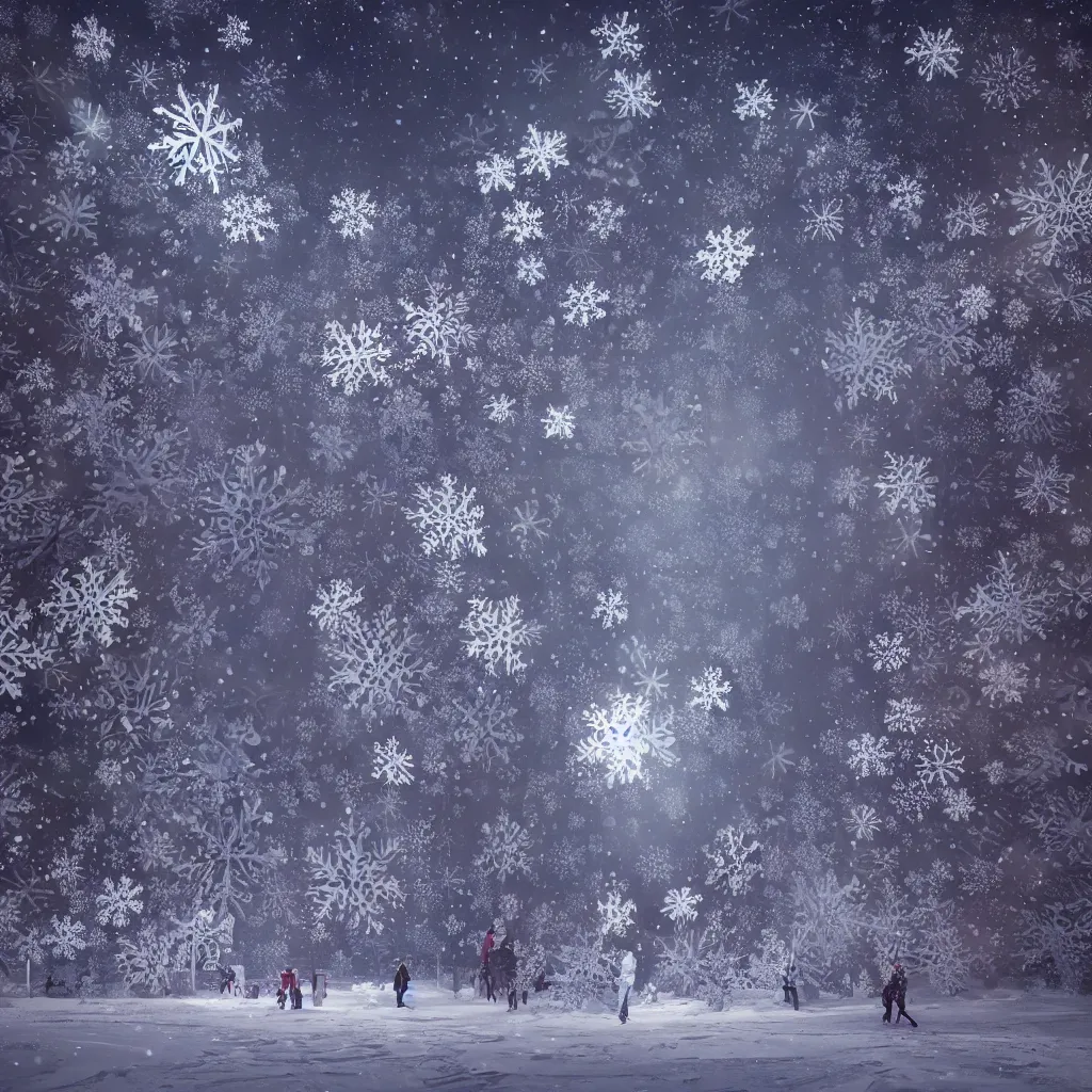 Prompt: hyperrealistic psychedelic winter wonderland, fractal snowflake, crystalline landscape, snowy cityscape, snowglobe, highly detailed, 8 k high quality octane render, ornamental, glowing lights, sharp focus, greg rutkowski, cinematic