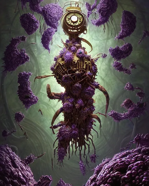 Image similar to the platonic ideal of flowers, rotting, insects and praying of cletus kasady carnage thanos dementor wild hunt doctor manhattan chtulu mandelbulb mandala howl's moving castle bioshock davinci heavy rain, d & d, fantasy, ego death, decay, dmt, psilocybin, concept art by greg rutkowski and ruan jia