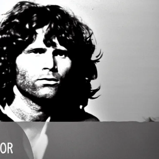 Prompt: jim morrison became a poet after he lost his job, vhs style footage, lsd psilocybin, psychedelic, epic, realistic 8 k blender, 2 0 4 8 * 2 0 4 8 resolution