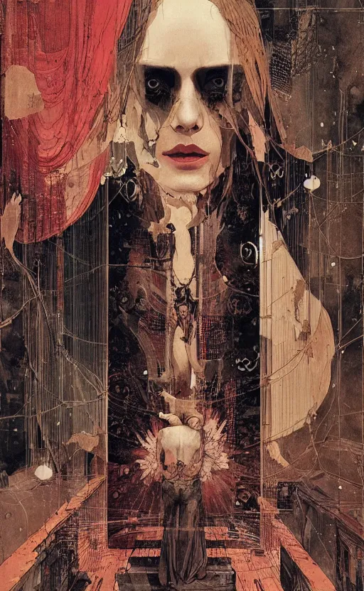 Image similar to hegel, eun emerging from renaissance italy into a cyberpunk mutiversal realm by conrad roset, nicola samuri, dino valls, m. w. kaluta, jakub rebelka, rule of thirds, seductive look, beautiful