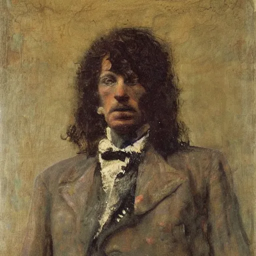 Image similar to portrait of a humanoid with eyes all over their body by alfred stevens