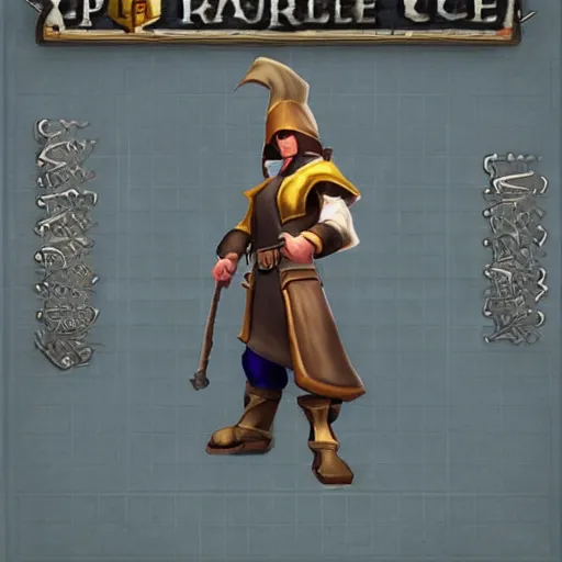 Prompt: old school RuneScape character