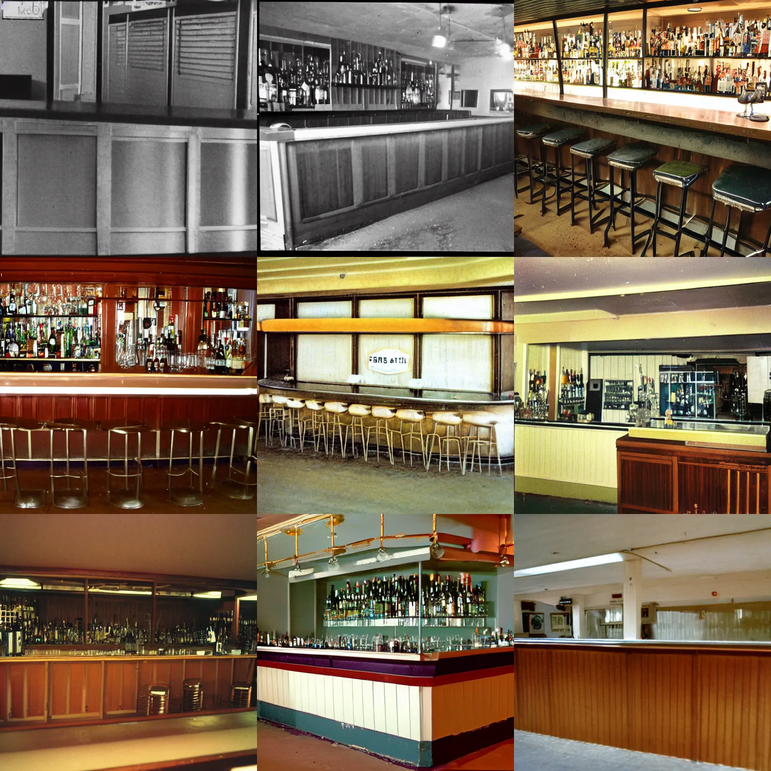 Prompt: empty bar from 1 9 8 0