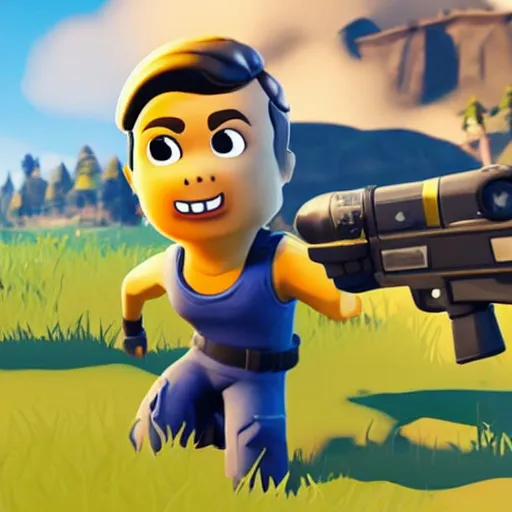 Prompt: Vault Boy in fortnite