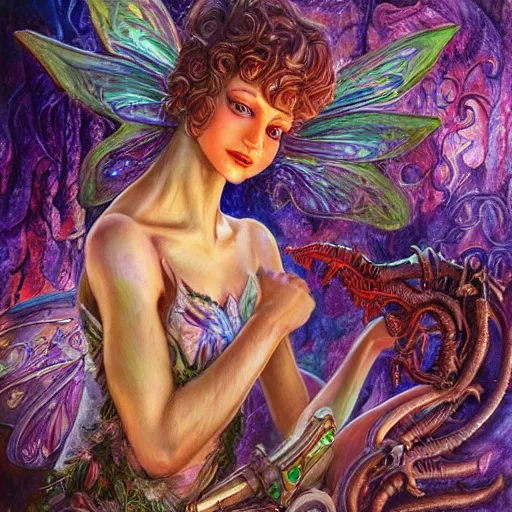 Image similar to a xenomorph fairy princess by senior concept artist josephine wall, high resolution, trending on artstation