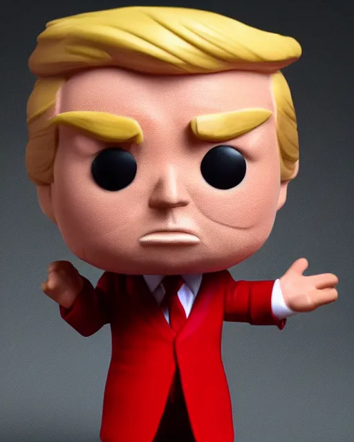 Prompt: donald trump as a funko pop, studio lighting, artstation, 4 k, highly detailed