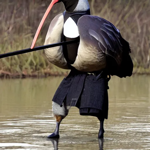 Image similar to goose samurai