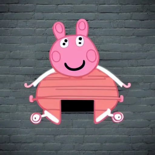 Image similar to peppa pig head shaped like turbocharger, turbo, mechanical, engine