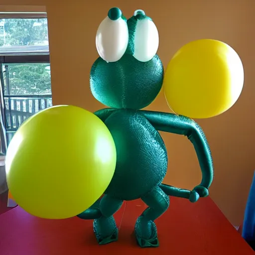 Image similar to emu made of balloons