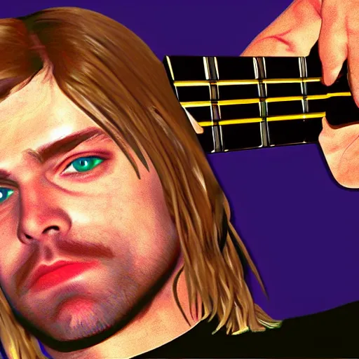 Image similar to Kurt Cobain as N64 graphics