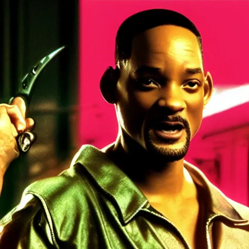 Prompt: Will Smith as blade 4K detail