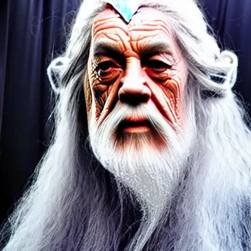 Image similar to a female version of gandalf, gandalf as a woman