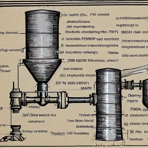 Image similar to highly detailed illustration of sanitary engineering