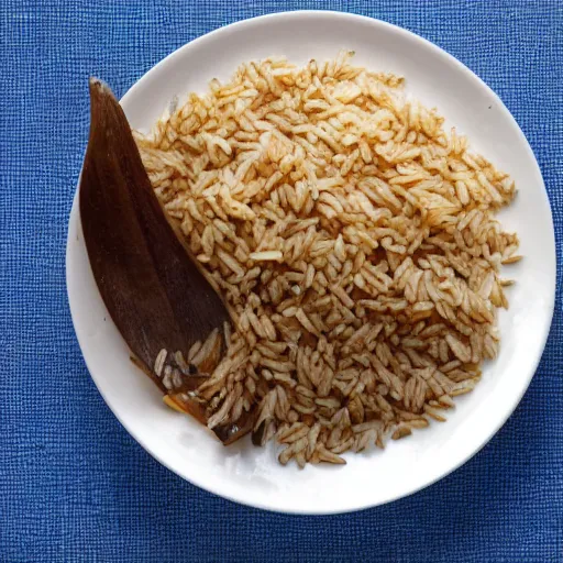 Image similar to worm eating rice