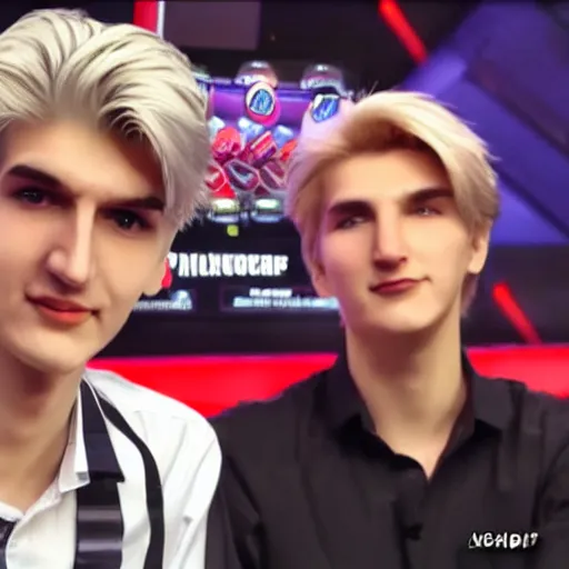 Image similar to really handsome gigachad xqc gambling : : realistic : : 1 dslr : : 1 - - quality 2