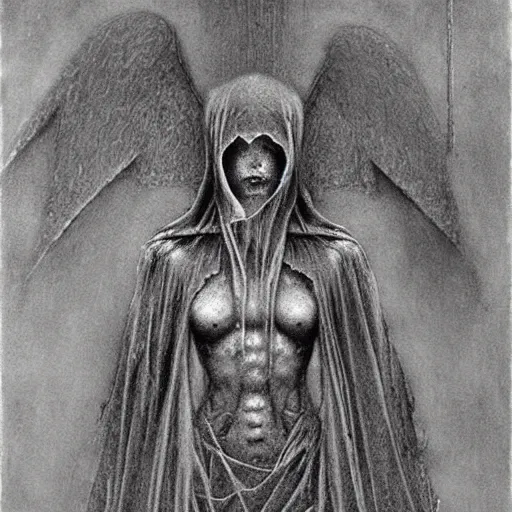 pencil drawings of dark angels