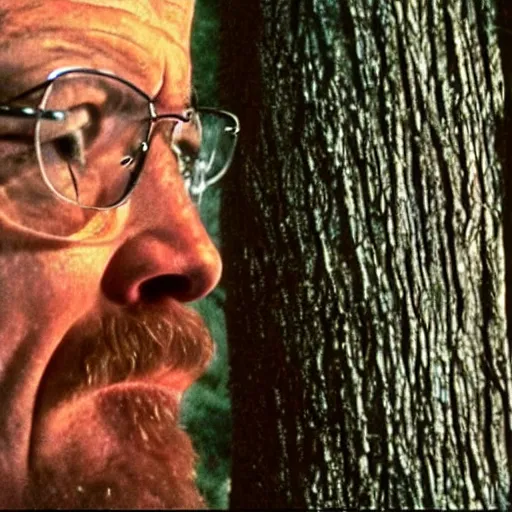 Image similar to A still of Walter White in The Blair Witch Project (1980)