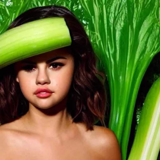 Image similar to selena gomez as celery