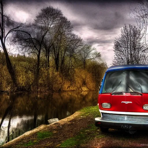 Image similar to Matt Foley living in a van down by the River, EOS 5D, ISO100, f/8, 1/125, 84mm, RAW Dual Pixel, Dolby Vision, HDR, TMZ, Featured