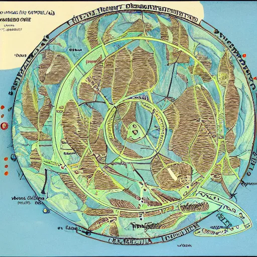 Image similar to detailed diagram map of the routes to the inner earth and the hidden subterranean kingdoms of lemuria and shambala