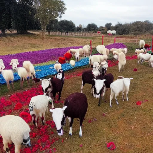 Image similar to day of the dead sugar skulls of goats and sheep